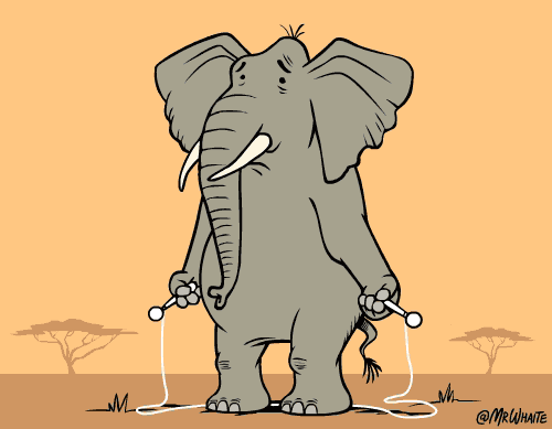 Ziloņi neprot lēkt Autors: Raziels Fakti un gifi