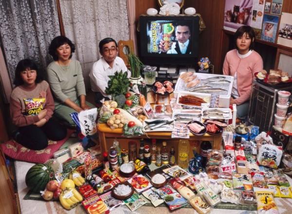Japāna Ukitu ģimene nedēļā... Autors: Raziels Ko apēd nedēļā