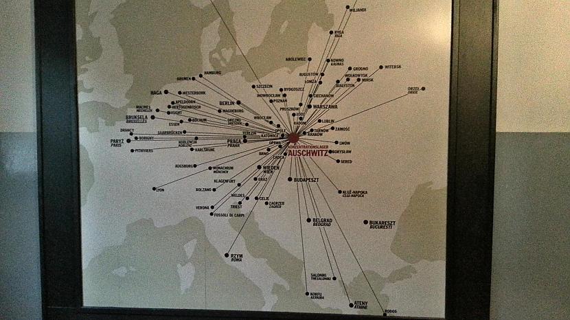 Karte kurā atzīmētas visas... Autors: Fosilija Oświęcim I - Birkenau (Aušvices koncentrācijas nometne)