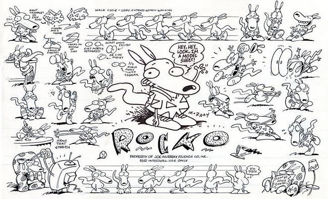 Rockos modern life 1993 gads Autors: zhagata13 Multeņu varoņi mākslinieku skicēs