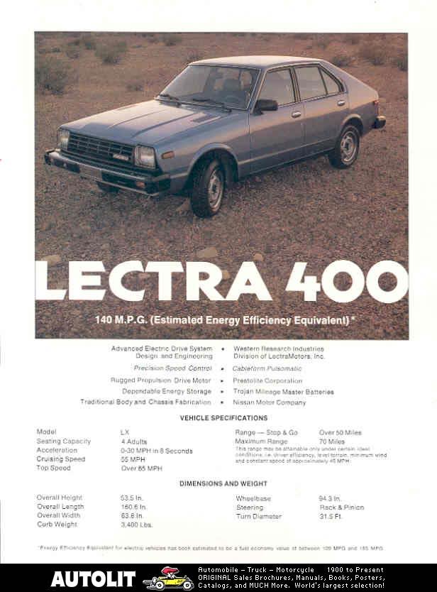 1981 Datsun 310 Lectra Autors: Werkis2 Elektrisko automobiļu vēsture 1835. - 2013.