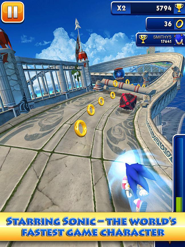 Sonic Dash  3D spēle kurā... Autors: ghost07 Labākās Android spēles 2014. gadā
