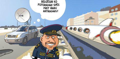 Divi ceļu policisti iebrauc... Autors: cezijscs karikatūras šoferiem