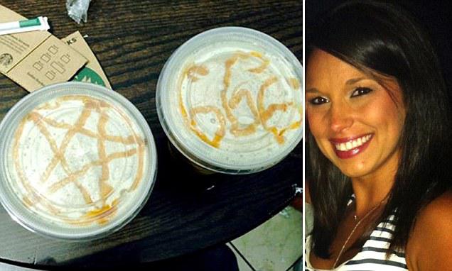 Starbucks apmeklētājai Meganai... Autors: MJ Sievietei pasniedz kafiju ar sātana zīmēm!