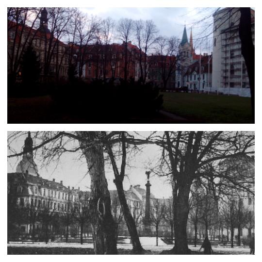Skats uz Uzvaras kolonnu kuras... Autors: ghost07 2014 vs 1930 gads (Rīga)