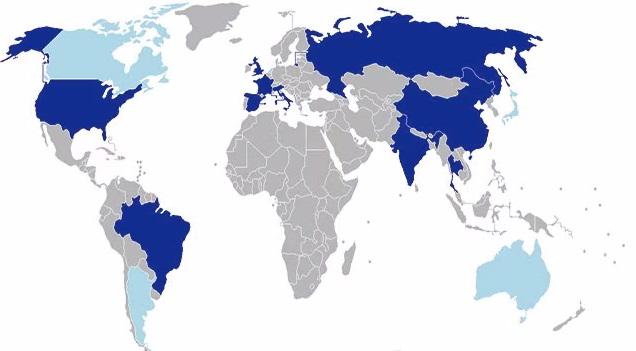 5 Ar zilu atzīmētas visas... Autors: The Diāna 25 savādākas pasaules kartes