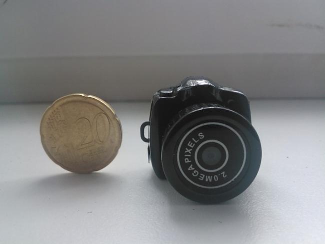 Salīdzināju kopā ar 20 centu... Autors: ORGAZMO Pasaulē mazākā kamera!