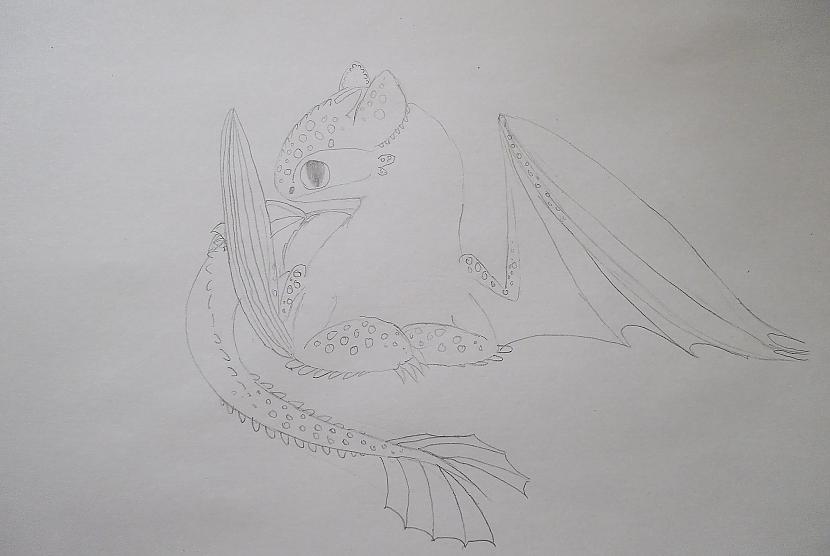 spārniem kājām un astes Autors: vienpadsmitgadniece kā zīmēt: tumsējs fūrijs
