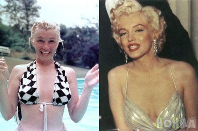 Marilyn Monroe Autors: Kvartāla lēkātājsP Neredzētas bildes - slavenības bez kosmētikas