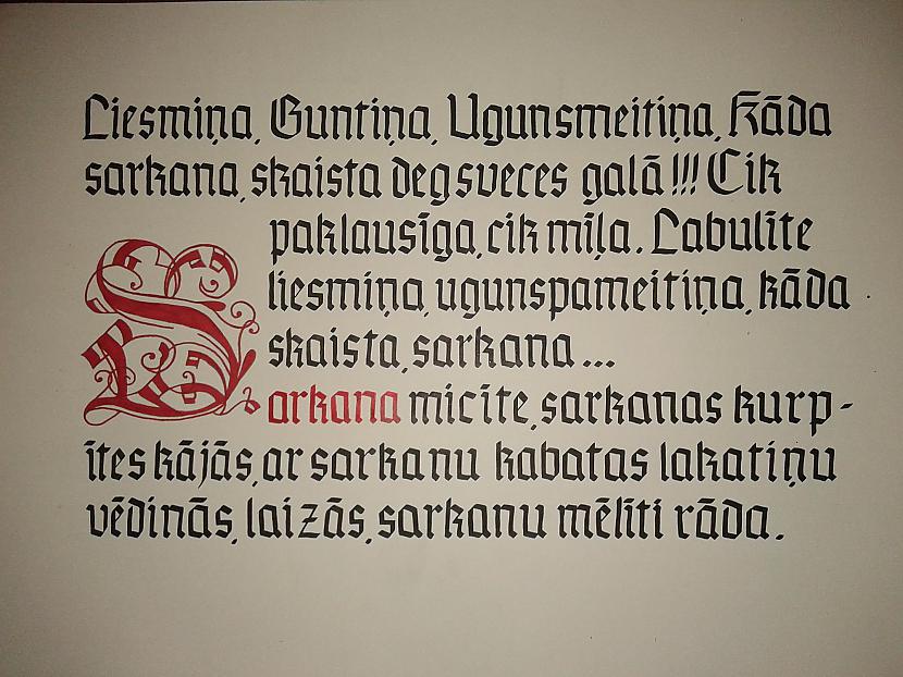 Teksts gotiskajā stilā Autors: qwerty9526inboxlv Plenērs Cesvainē