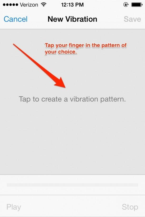 Izveido pats savu vibrāciju... Autors: Laciz 5 lietas, ko Tu nezināji, ka spēj Tavs iPhone!