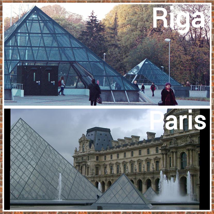 Parīzes Luvra muzeja piramīdas... Autors: ghost07 Rīga vs Pasaule (Līdzības) 2 daļa