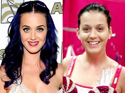 Katy Perry jeb Keitija Perrija... Autors: Daniels 00 Slavenības pirms un pēc makeup