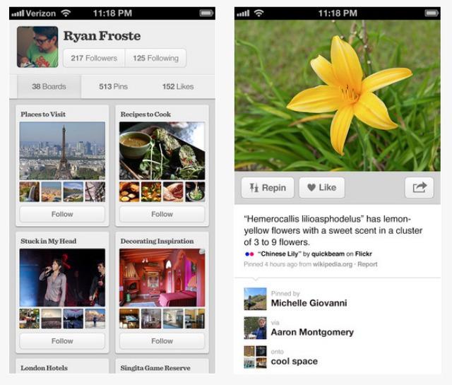 Pinterest aplikācijai veikti... Autors: Neticamaiss Aplikācijas kuras nevēlies palaist garām.