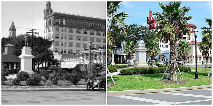 Plaza 1928 gadā un 2012gadā... Autors: DeathIsComing Tad un Tagad Florida