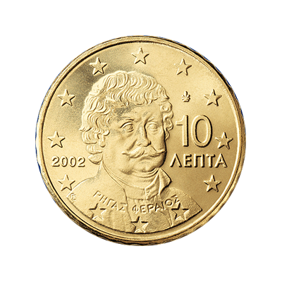 10 centi Monētas reversā ir... Autors: KASHPO24 Grieķijas eiro monētas