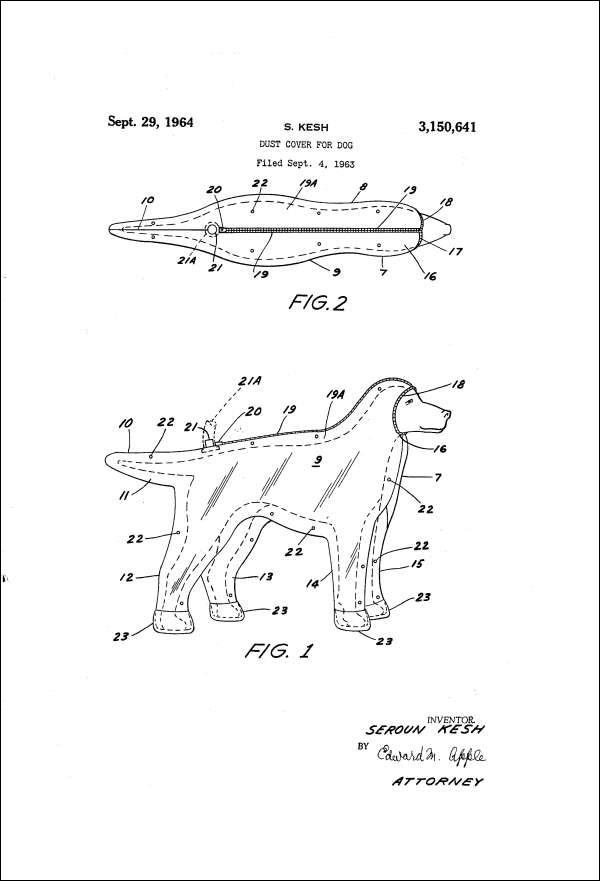 Mētelis suņiem Nez kā... Autors: elv1js Tici vai nē, bet šādi patenti eksistē.