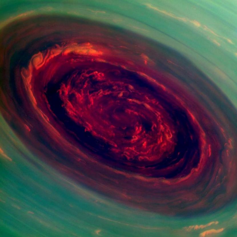 Vētra pie Saturna Ziemeļpola Autors: DievaBalss Lieliskas un pārsteidzošas bildes!