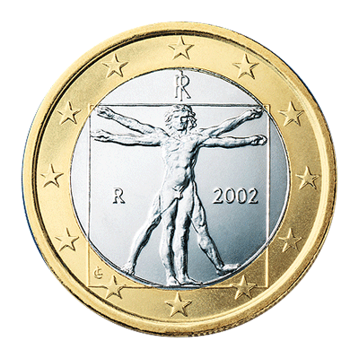 1 eiro Monētas reversa attēlā... Autors: KASHPO24 Itālijas eiro monētas.
