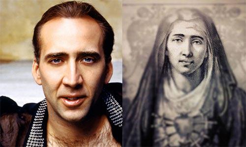Nicolas Cage  The Virgin Mary Autors: VecisPaDzīvi Slavenības kuras "Ceļo laikā"