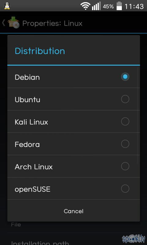 Es izvēlējos Debian kā jau... Autors: THCBLAZER Linux uz Android!