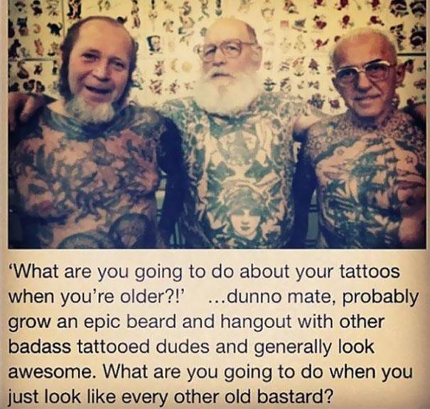  Autors: EV1TA Kāpēc NENOŽĒLOT tetovējumus vecumdienās?