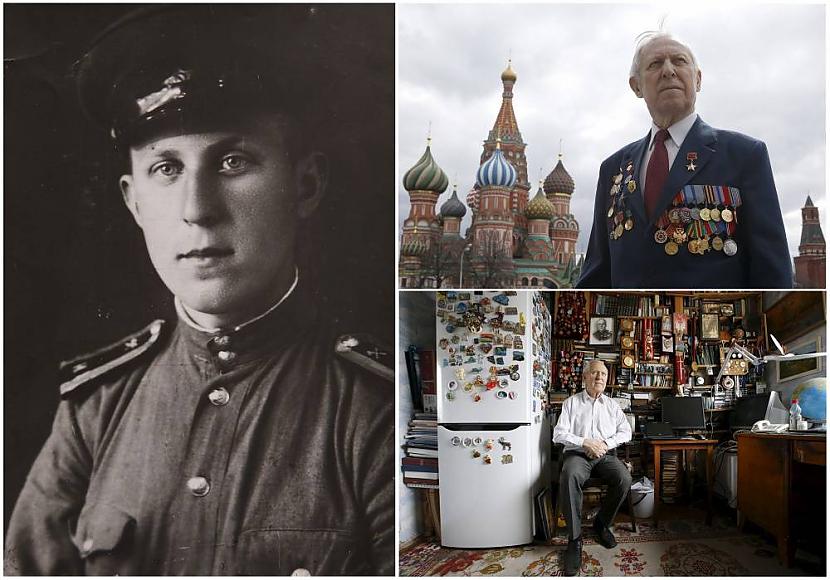 Maskavietis Boris Runovs 82... Autors: Heroīns14 Vēl dzīvie Sarkanarmijas kara veterāni toreiz un tagad.