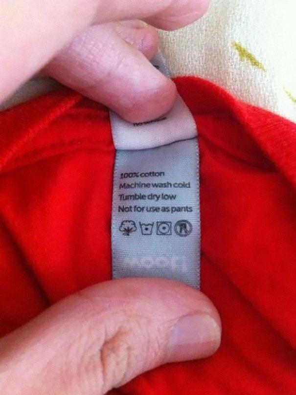 Neizmanot kā bikses Uzdruka uz... Autors: Mao Meow Dizaineru asprātības uz drēbju birkām! 2. daļa
