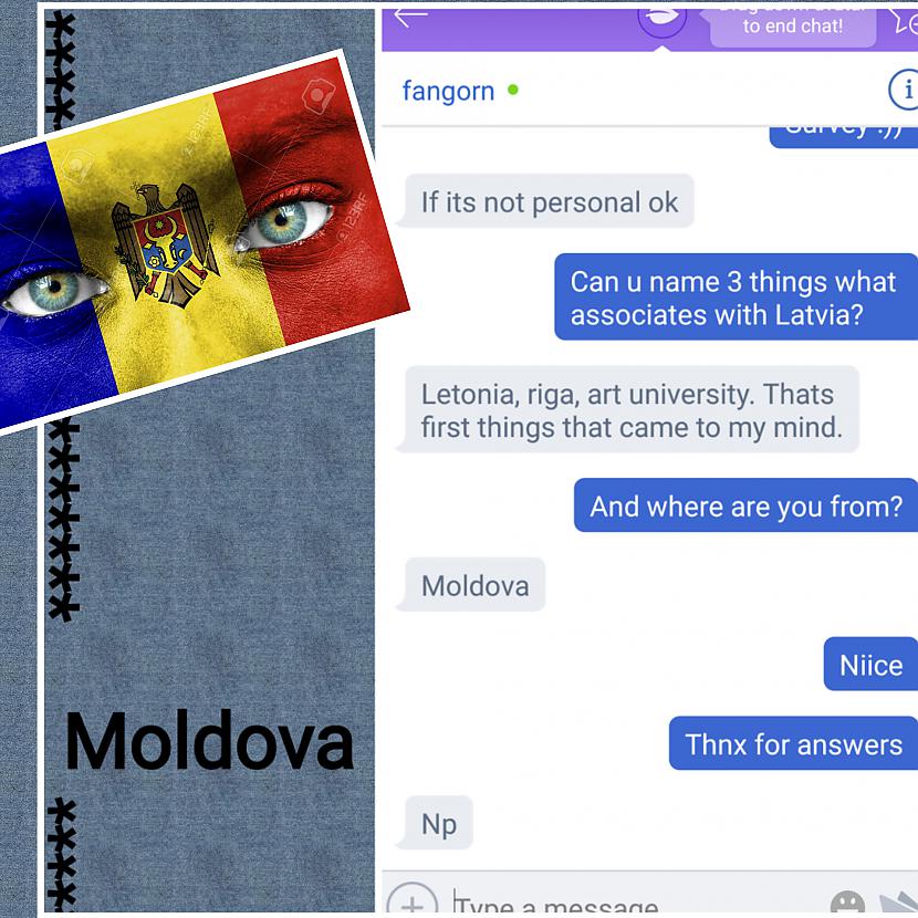 Savukārt kādam no Moldovas... Autors: ghost07 Pirmās 3 lietas, ar ko ārzemniekiem asociējās vārds "Latvia", izdzirdot to