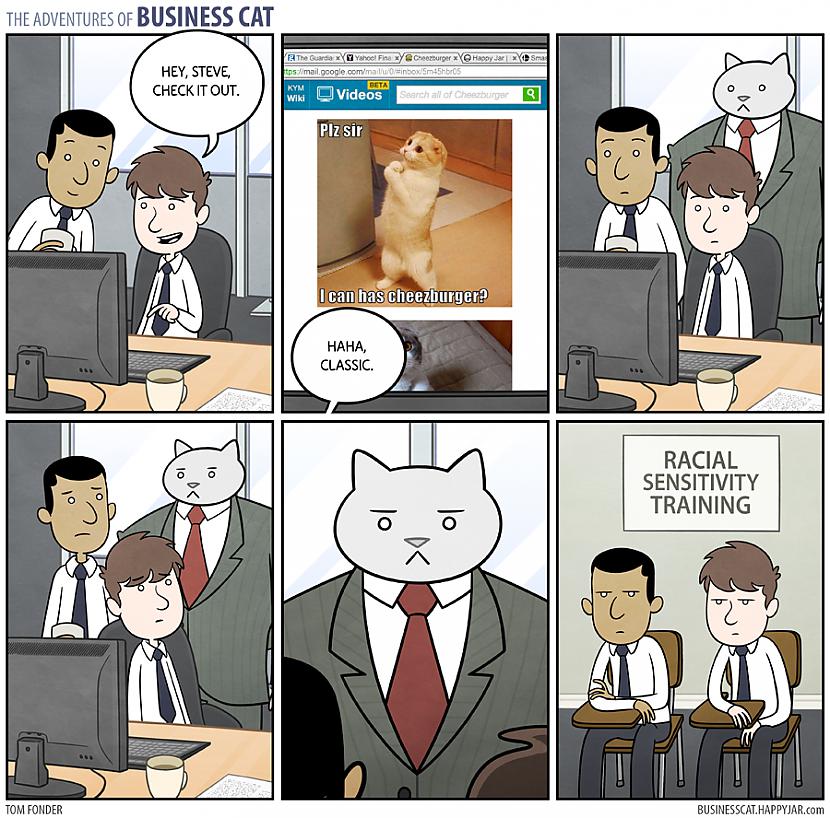  Autors: Fosilija Business cat komiksi eng