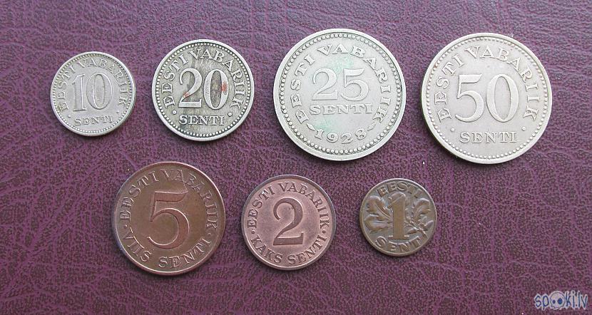 Pēc 1924 gada markas nomainīja... Autors: pyrathe Mana kolekcija: pirmskara Igaunijas un Lietuvas monētas