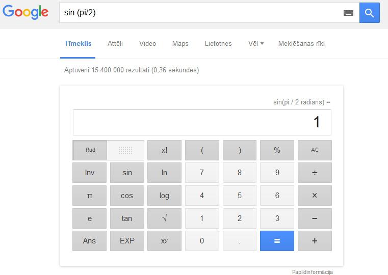 Lieto Googli kā kalkulatoruTu... Autors: LabiRaksti 10 foršas lietas, ko vari izdarīt ar Google meklētāju