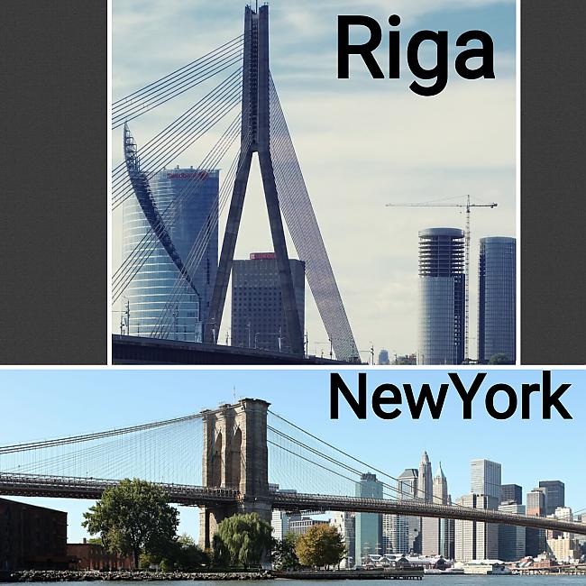 Brooklyn bridge vs Vanšu tilts... Autors: ghost07 Rīga vs Ņujorka (Salīdzinājums)