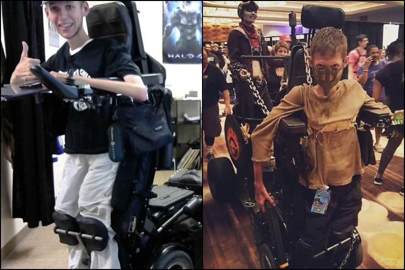 Amerikāņu students Bens... Autors: zeminem Students pārveido savu ratiņkrēslu par bagiju no filmas ”Trakais Makss'