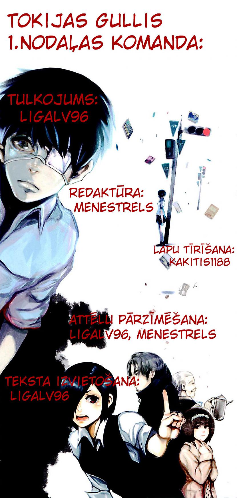  Autors: Menestrels Tokijas Gullis / Tokyo Ghoul - 1. nodaļa [Manga latviski]