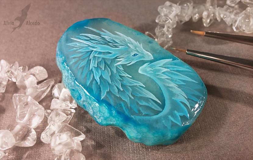 Crystal ice dragon Apgleznots... Autors: Fosilija AlviaAlcedo māksla