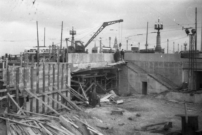 1964 gads estakādes būvniecība... Autors: default24 Sešdesmito gadu Rīga