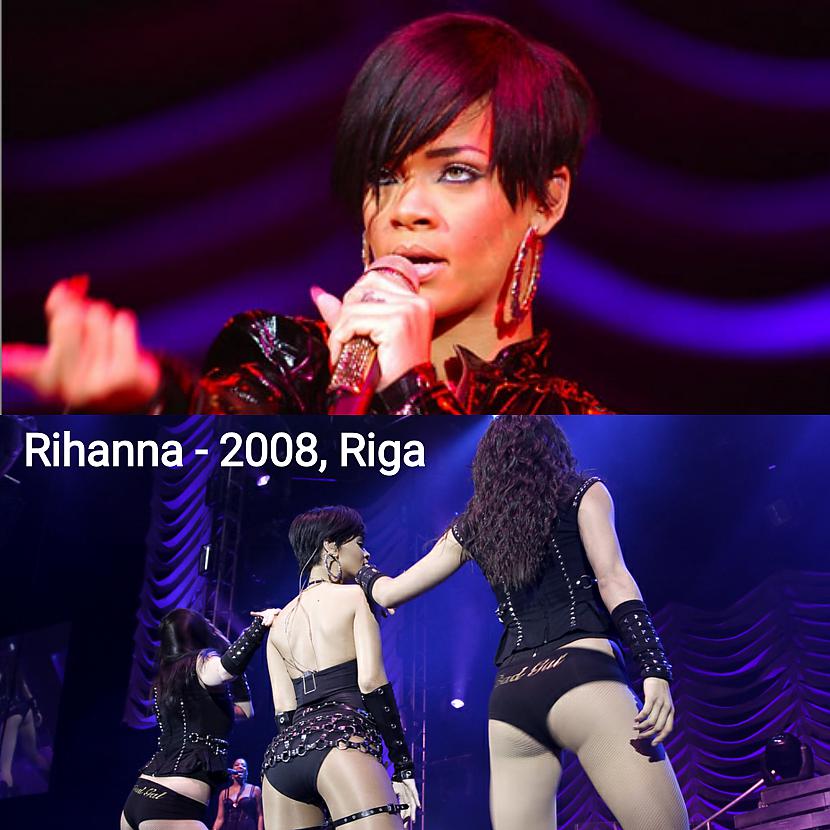 Rihanna sniedz koncertu saviem... Autors: ghost07 Pasaules slavenības, kas apmeklējušas Latviju (2. daļa)