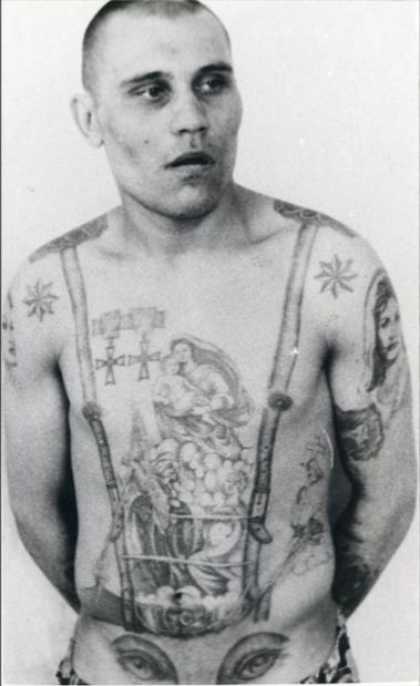 Acis uz vēderanbspDīvainā... Autors: KALENS Šokējošās cietumnieku tetovējumu nozīmes!