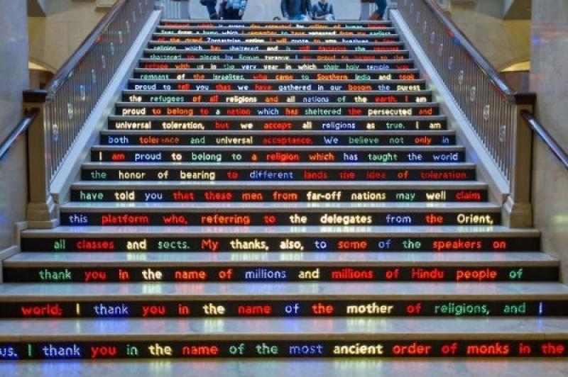 Čikāga Illionoisa Autors: BlackBetty88 Izdaiļotas kāpnes. Ielu māksla.