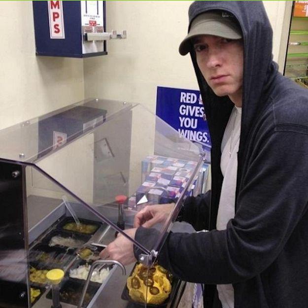 Viņam ļoti garscarono Tako... Autors: bananchik Nedzirdēti fakti par Eminem. #4