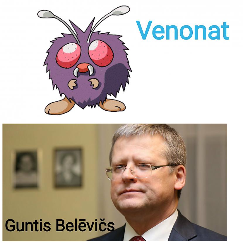 Venonat ir meža pokemons kam... Autors: ghost07 Pokemoni vs Latvijas politiķi (salīdzinājums)