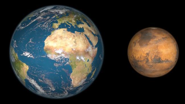 Marss ir uz pusi mazāks nekā... Autors: Black Lagoon Top 10 fakti par Marsu