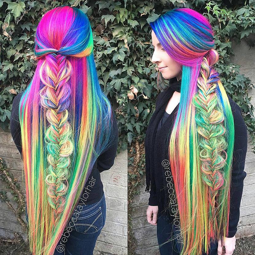 Autors: matilde Šīs meitenes super garie varavīksnes mati ir maģiski