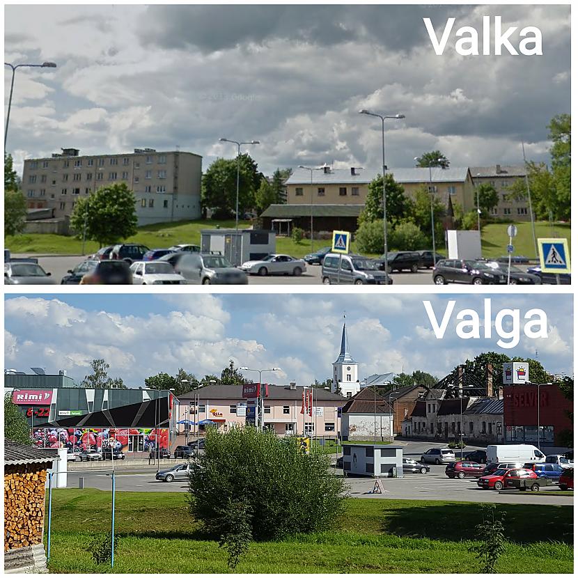 Skats uz Latviju no Igaunijas... Autors: ghost07 Valga - Valka (salīdzinājums)