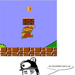 Plusā Mario sit blokus ar roku... Autors: RestInPeaces 21 fakts, kas mainīs tavu skatījumu uz dzīvi.