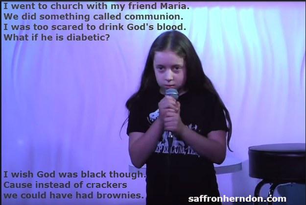  Autors: matilde 11 gadus vecajai meitenītei piemīt ļoti melns humors un viņa ar to pelna naudu