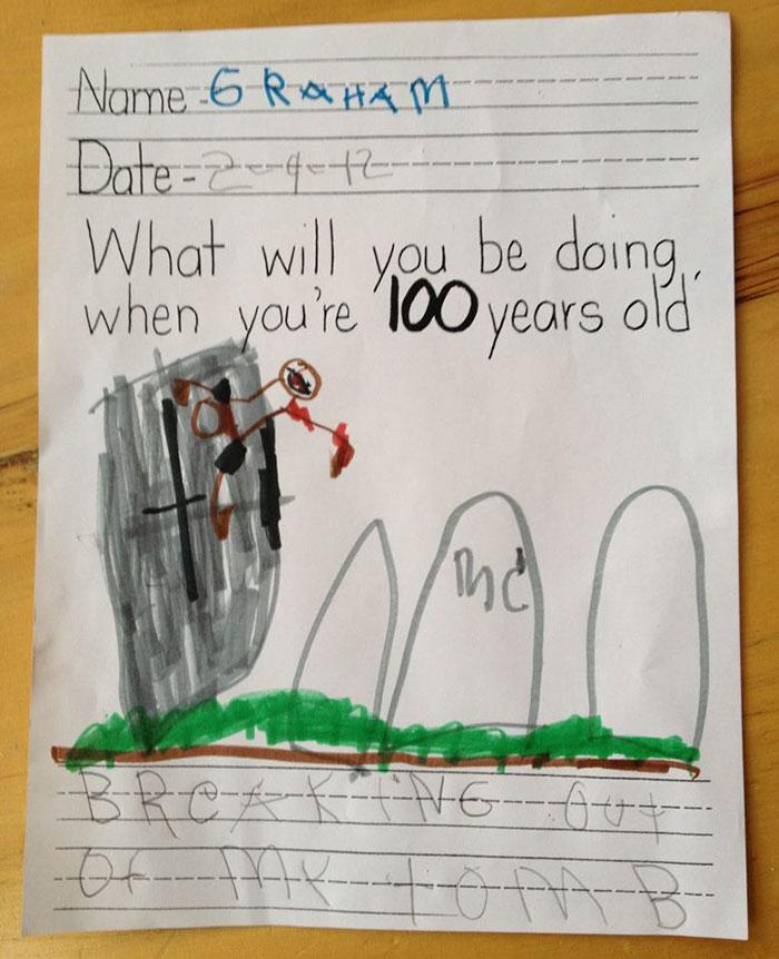Laba nākotnes perpektīva Autors: Volāns 10 paši baismīgākie bērnu zīmējumi