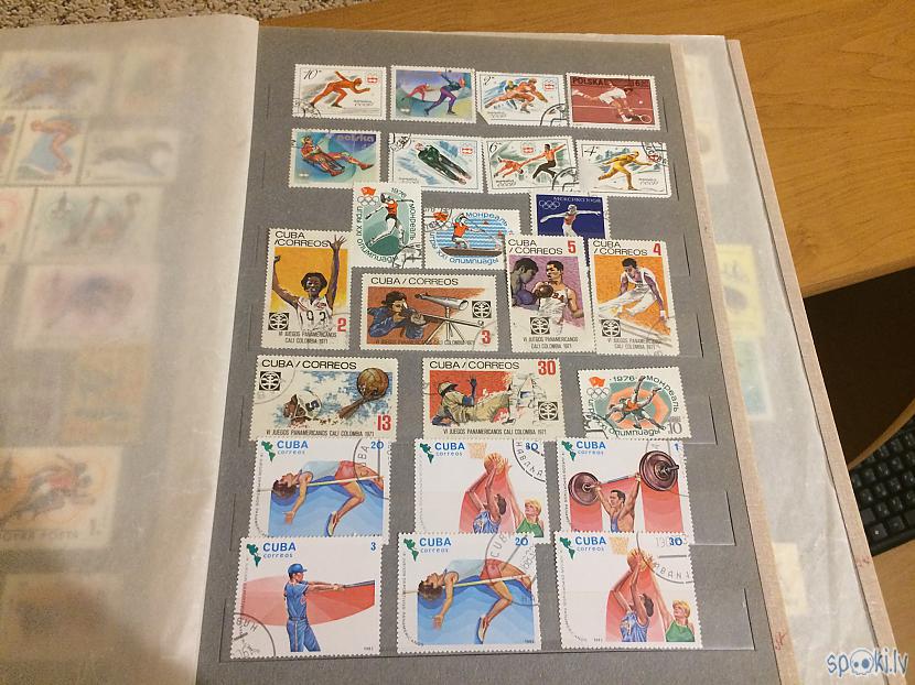 Šeit lielākā daļa pastmarku ir... Autors: Šamaniss 70.-80. gadu pastmarku kolekcija