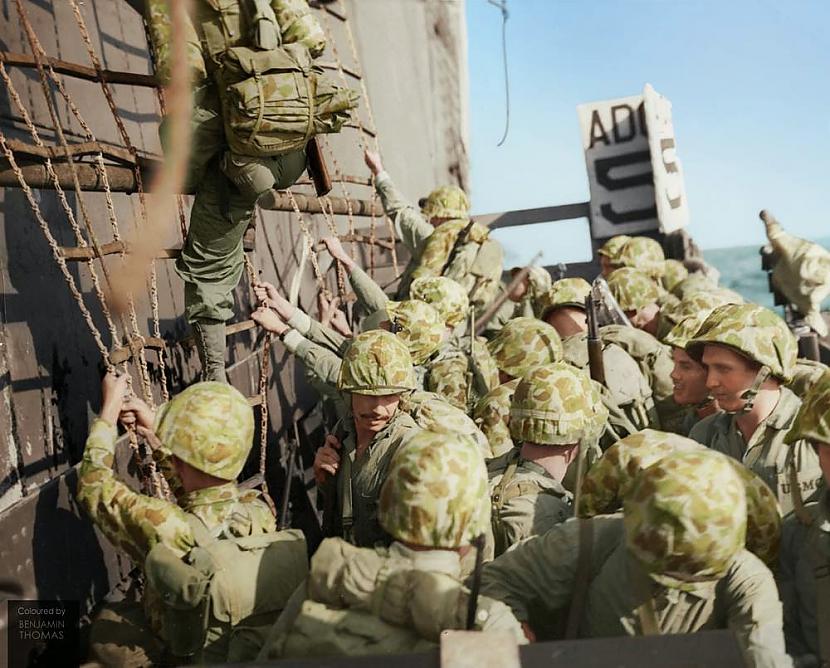 ASV kareivji dodoties uz... Autors: Lestets 2. pasaules kara bildes, kas pārsteigs!